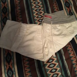 Union Bay White Cargo Shorts